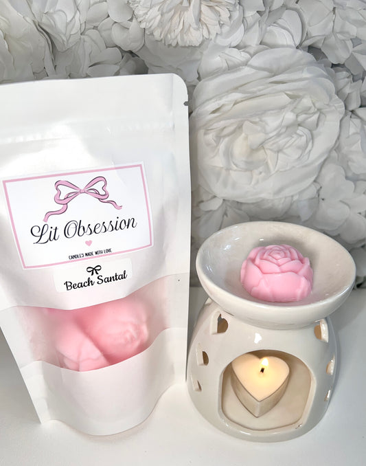 Beach Santal Pink rose melts