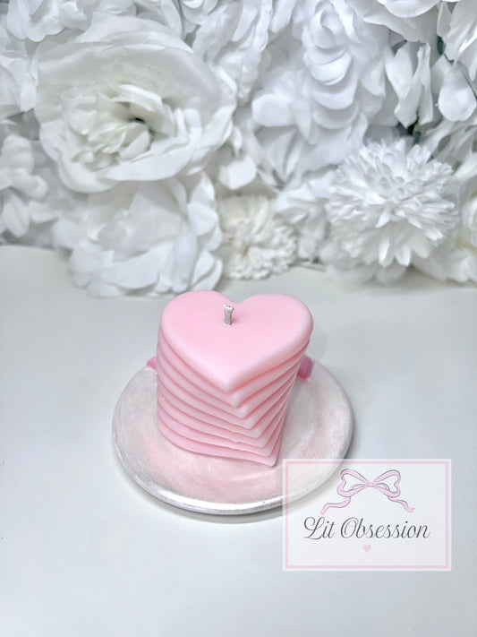 Twisted Heart Candle
